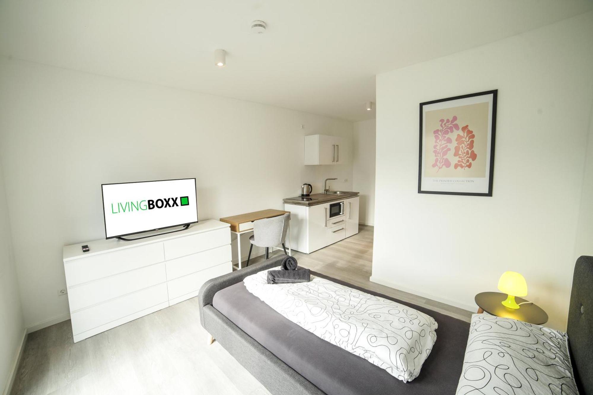 Livingboxx Karlsruhe - Messe I Neuwertige Apartments Mit Kueche Rheinstetten Exteriör bild